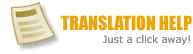 Translation Help Logo: Translators in any language 